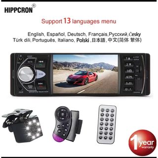 Rádio Automóvel 1 Din Autoradio 4022D Bluetooth 4.1 " Suporte De Tela Câmera De Visão Traseira Volante Contral Estéreo Para Carro