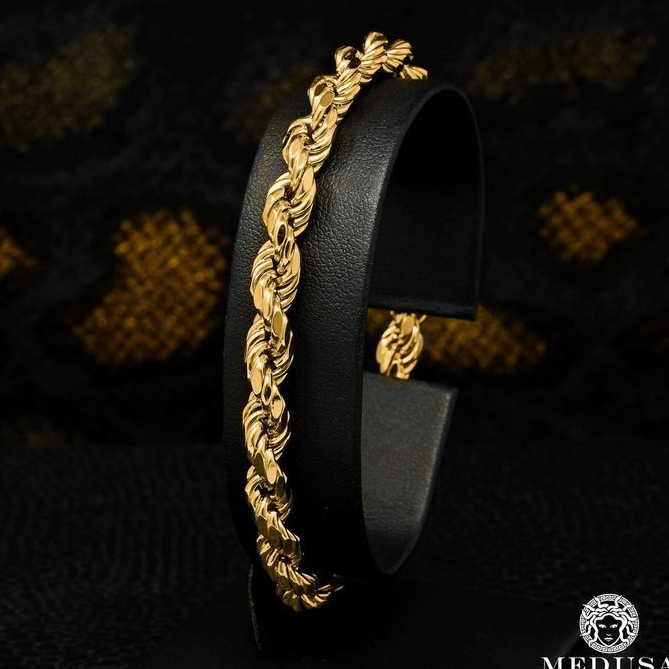 Pulseira Banhada a Ouro Cordão Baiano Trançada 18k folheada | Shopee Brasil