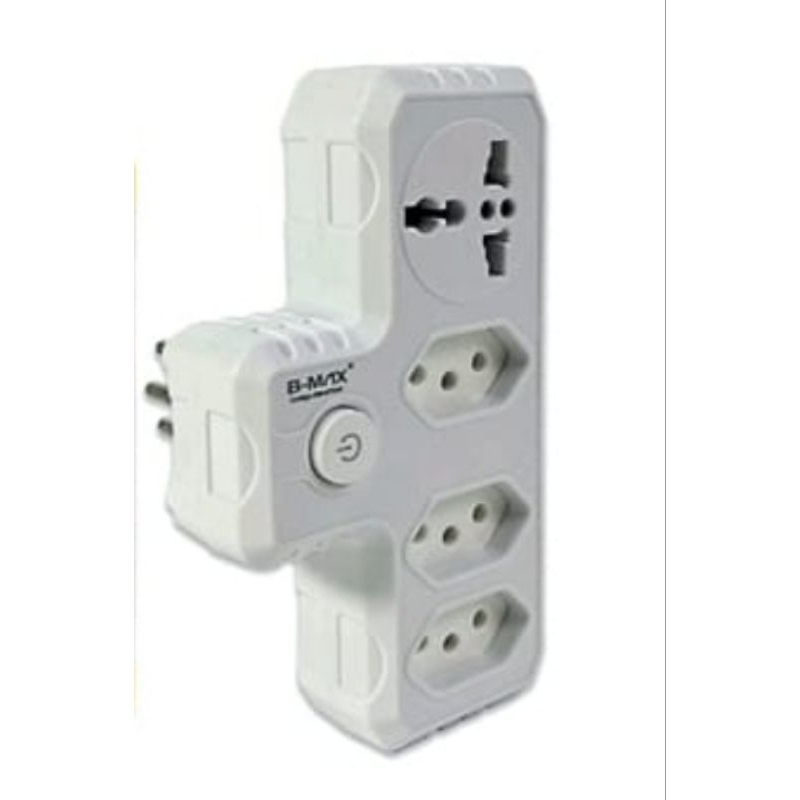 Adaptador Multiplicador de Tomadas Bivolt Benjamin 4 Saidas Branco ou Preto