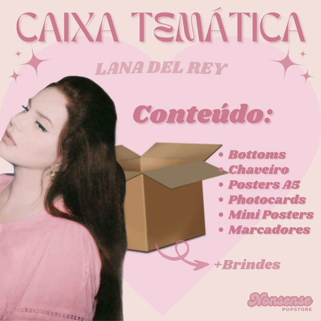 Caixa/Box Lana Del Rey FANMADE | Shopee Brasil
