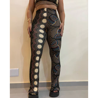 Calça legging flare bailarina - Calça suplex poderosa - Moda inverno