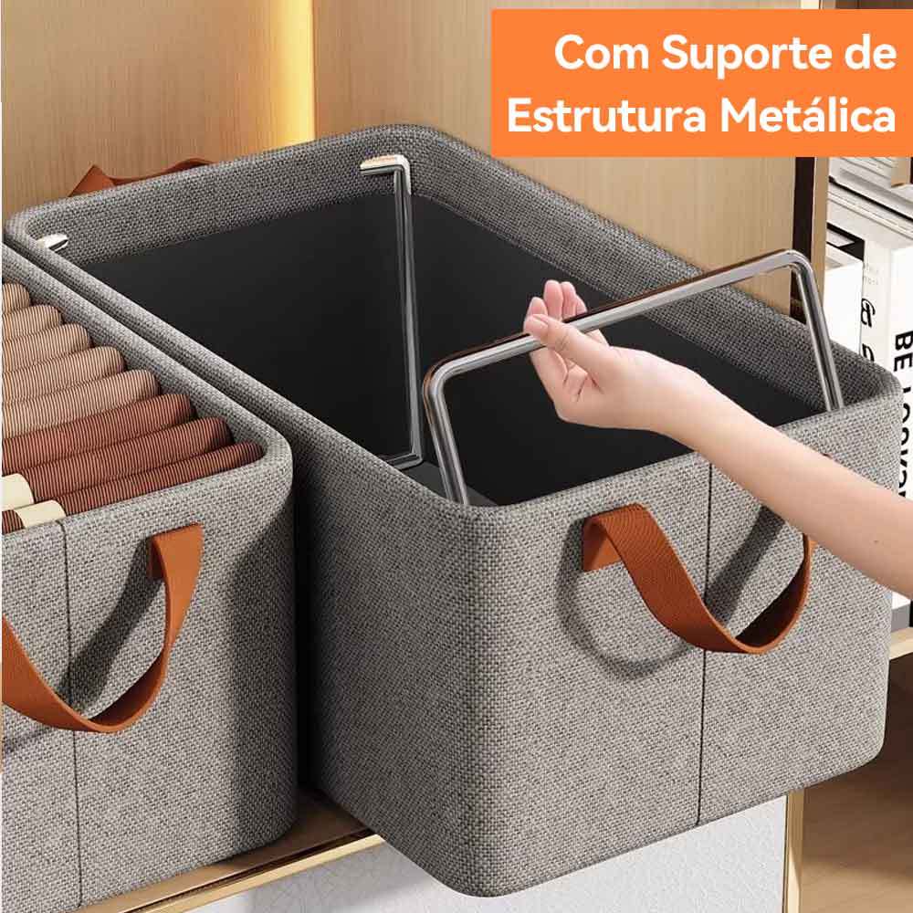 Caixa De Armazenamento De Roupas Arrumados Grade Dobrável Para Íntimas E Calças