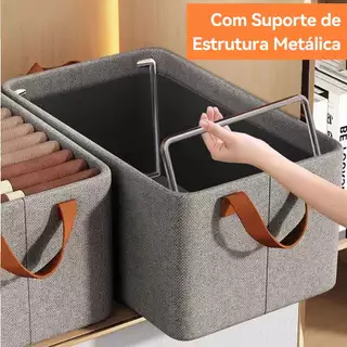 Caixa De Armazenamento De Roupas Arrumados Grade Dobrável Para Íntimas E Calças
