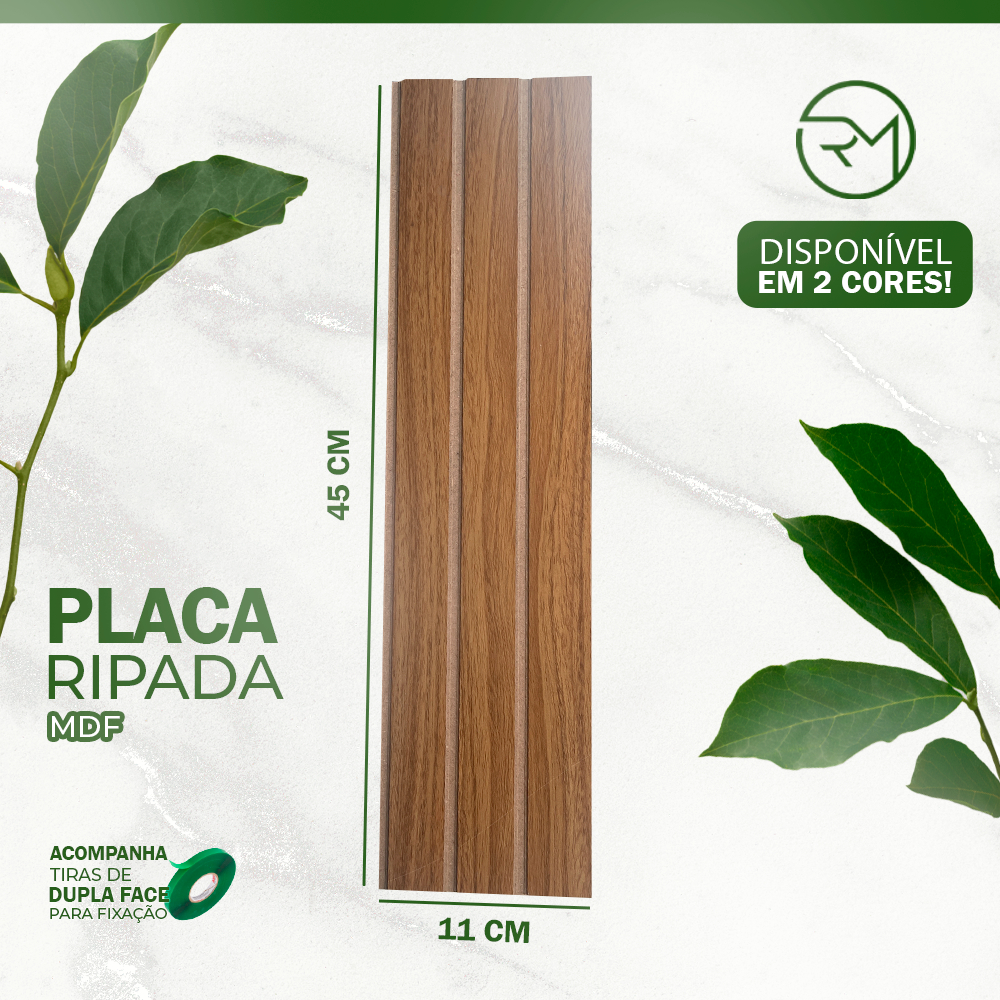 Kits Cabeceiras MDF Ripado Modular Adesivo Cama Solteiro Casal Queen King