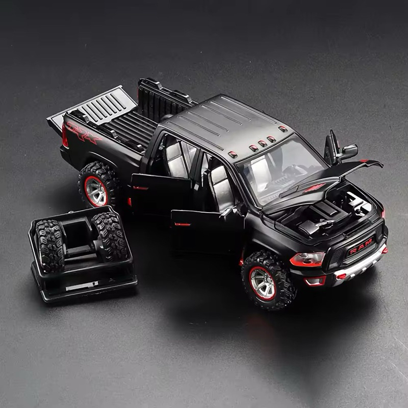 Miniatura Dodge RAM TRX Pickup Black Automática Completa de Metal