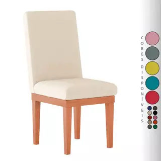 Cadeira para Mesa de Jantar Ana com Base Reforçada Suede Aninha Decor