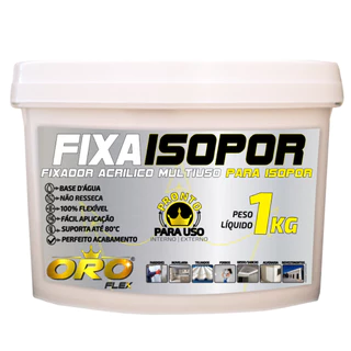 Cola de Isopor em paredes, forros e telhas 1KG (OROFLEX)