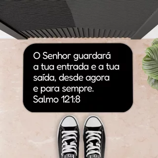 Tapete Para Porta - 34X60 - 2mm - O SENHOR GUARDARÁ