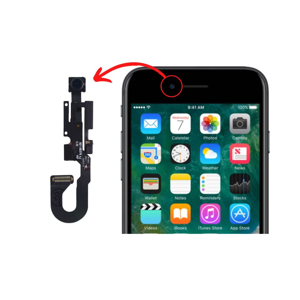 Flex Flat Câmera Frontal Selfie Compatível Iphone 7 / 7g Original