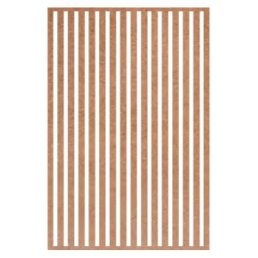 Kit 2 Placas Painel Elemento Vazado Cobogo Mdf Cru 60x40cm