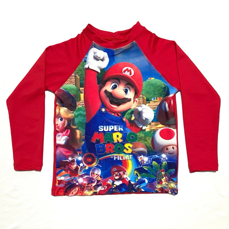 日焼け止め mario3 Conjunto Infantil Super Mario Bros Proteção Solar Uv50 Menino