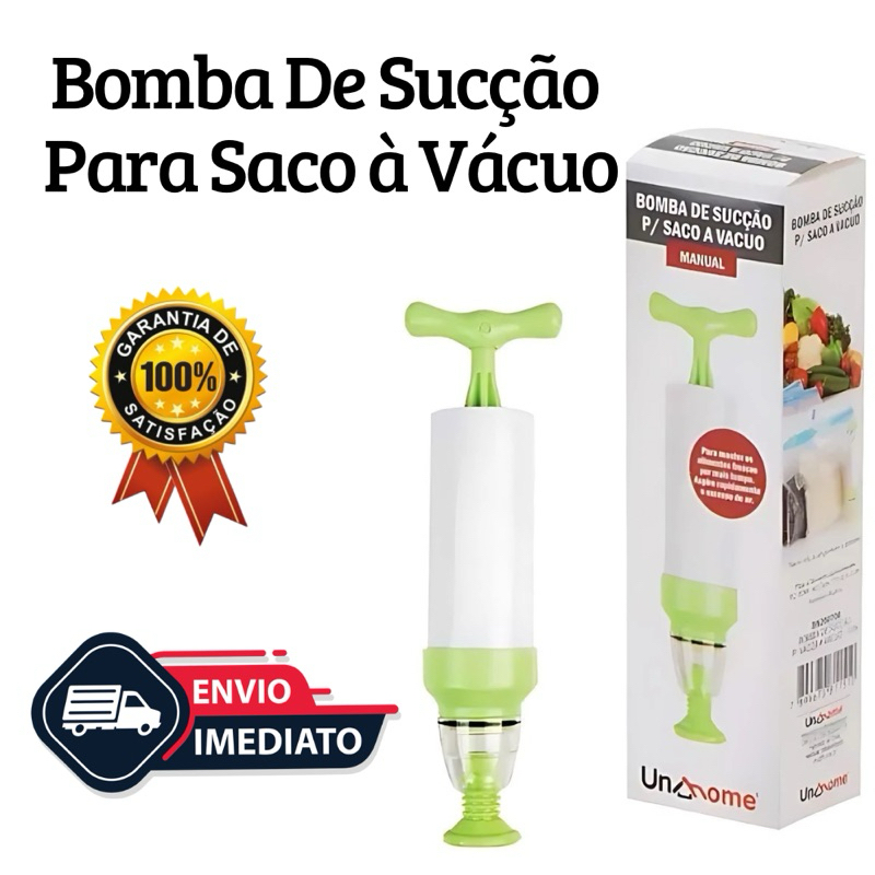 Bomba de Sucção Manual Para Saco à Vácuo Organizado tirar Ar Aspira