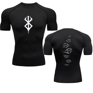 Camiseta Compressão Masculina Berserk Sukuna Jujutsu Anime Academia Esportiva