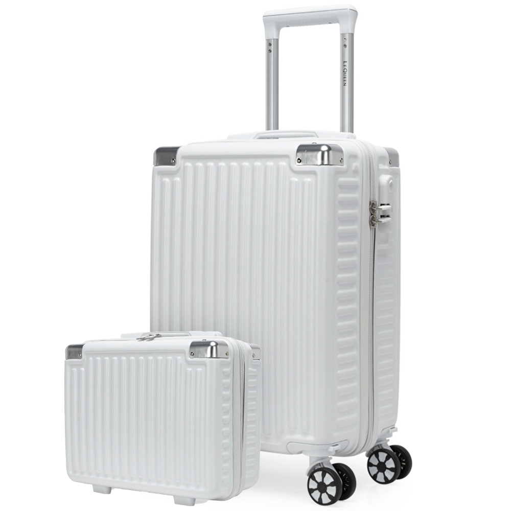 Kit Mala de Viagem 10kg Bordo Frasqueira Reforçada 360° Conjunto ABS