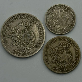 100, 200 e 400 réis 1901 (cód100)