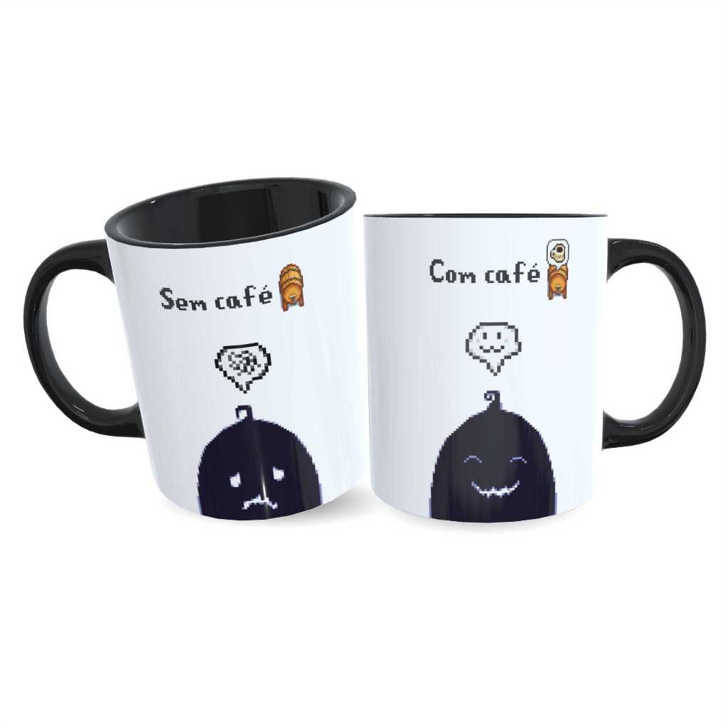 Caneca Stardew Valley - Krobus - Sem Café / Com Café