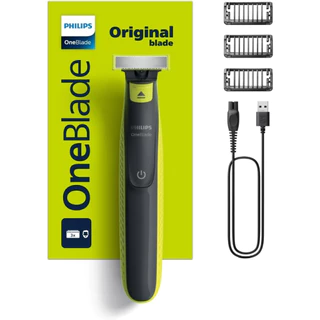 Aparador e raspador OneBlade com 3 pentes, à prova d’água, Bivolt - QP2724/10 Philips