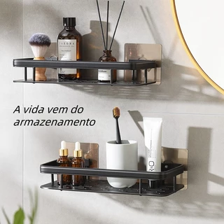 2 KIT Suporte De Shampoo Organizador de Alta Qualidade para Banheiro -Alumínio Espaço Premium ES