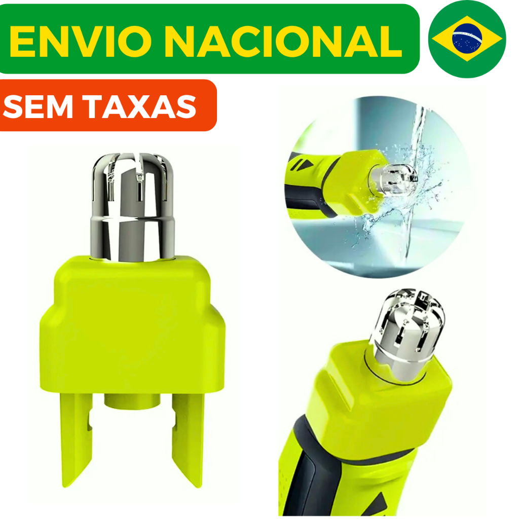 Refil Aparador Nasal Para Barbeador Philips OneBlade para remover pelos do nariz