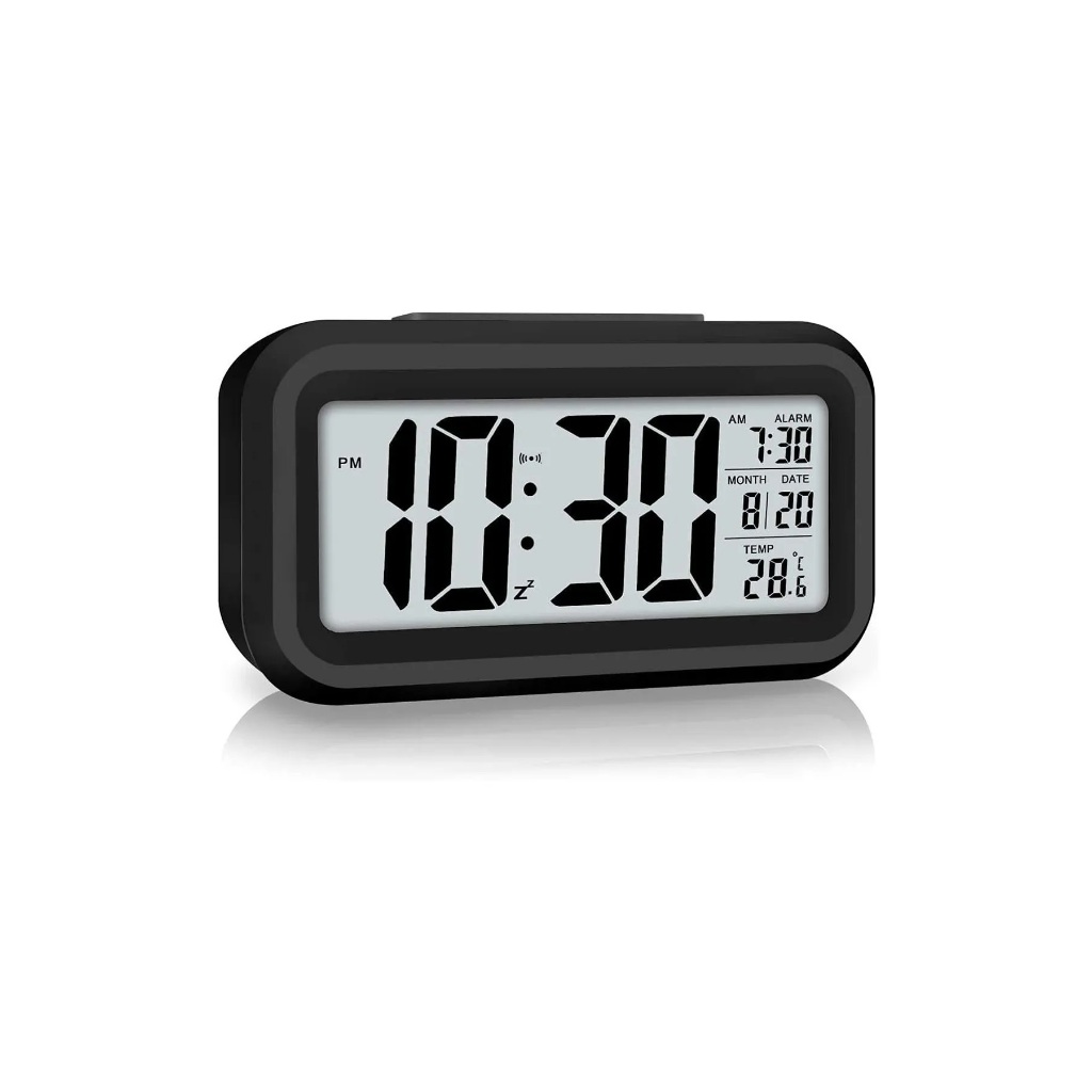 Relógio Digital Despertador Mesa Cabeceira Alarme Led Temperatura Data Calendário