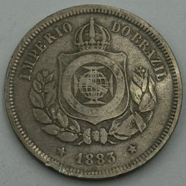 moeda 100 réis IMPÉRIO 1883 cupro níquel (cód113)