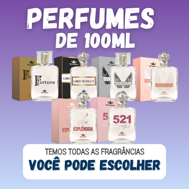 Perfumes de 100ml Bortoletto