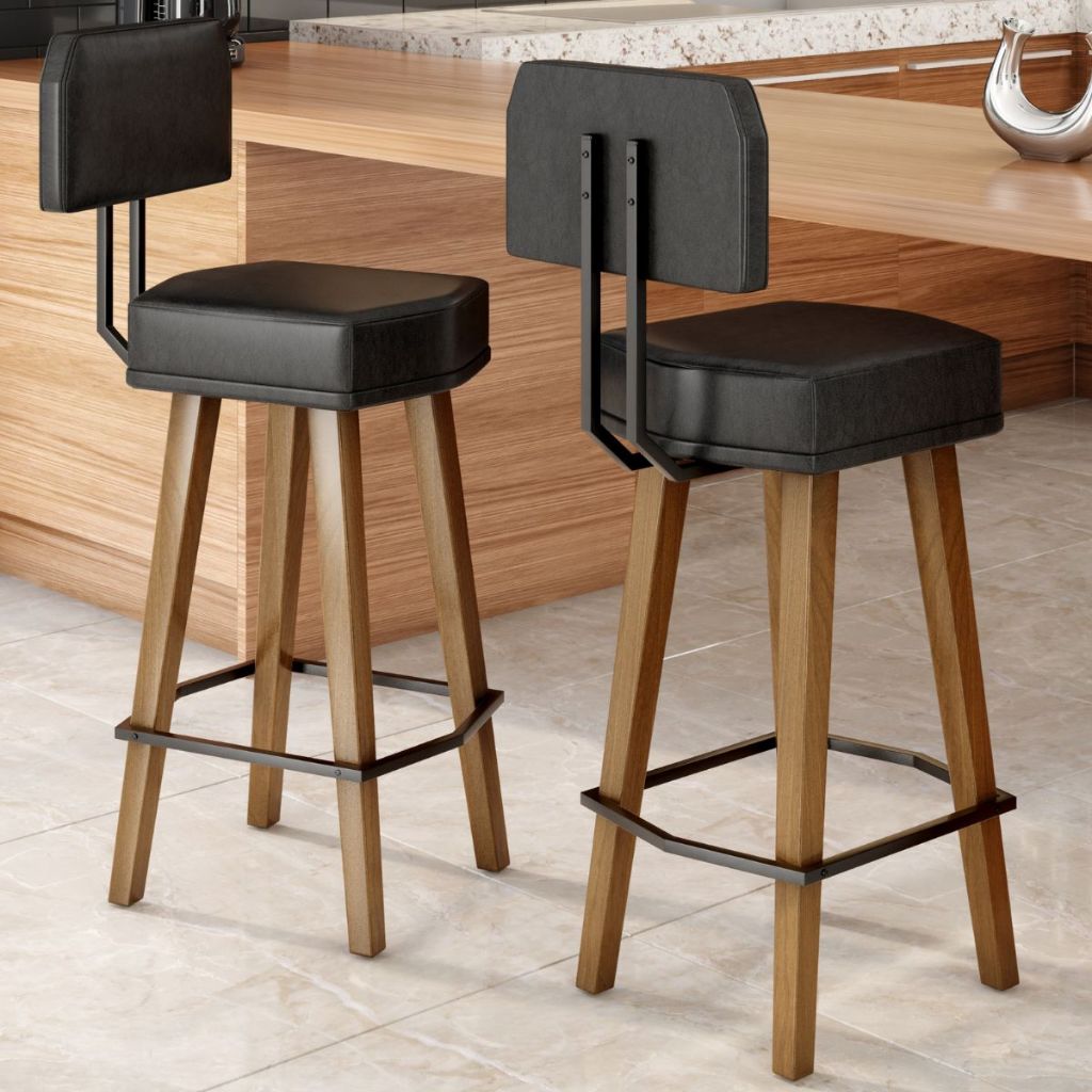 Kit Banquetas Com Encosto Banco Para Área Gourmet Luxo Bancada Cozinha ...