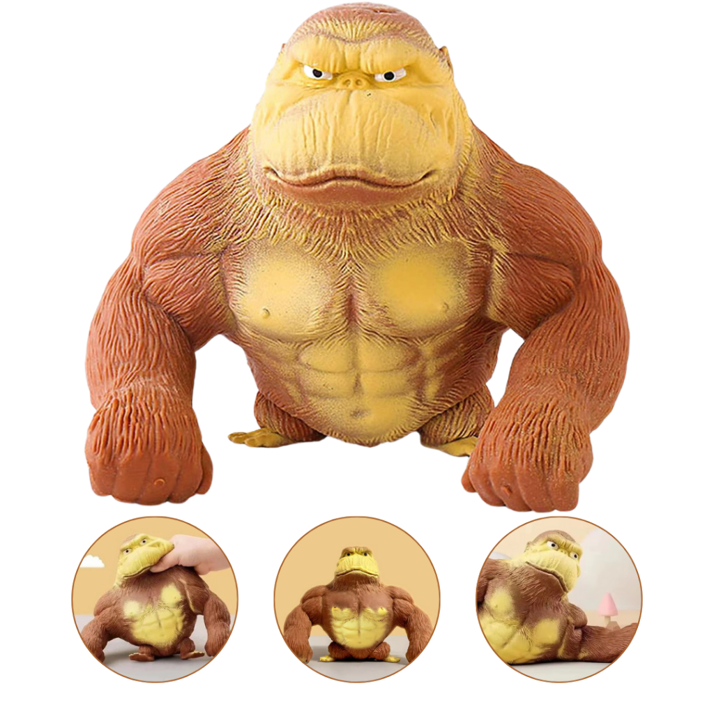 Brinquedo Indestrutível Gorila Original Macaco Super Resistente ...