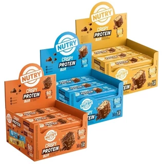 Crispy Protein Bar Nutry Caixa C/12 Unidades - Barra de Proteína