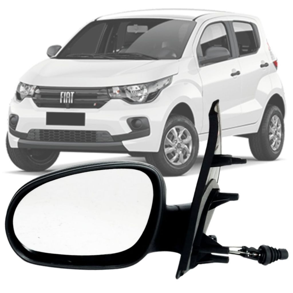 Espelho Retrovisor Esquerdo Lado Motorista Fiat Mobi 2017 2018 2019 ...