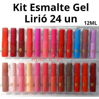 Esmalte em Gel Top Lirió Kit com 24un, 30un e 36un ( coleção completa) Led Uv Lindas Cores