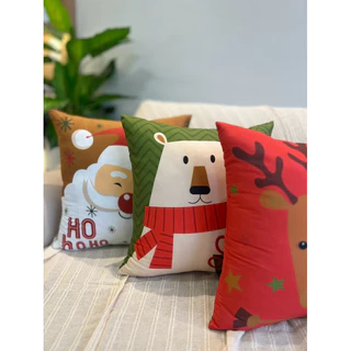 Kit com 4 Almofadas com enchimento Natal 45x45