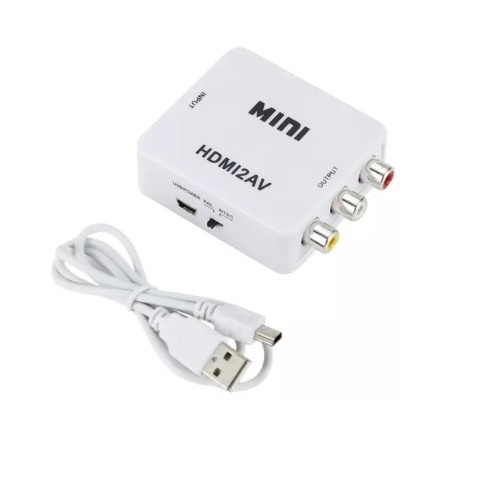 Adaptador Conversor De Vídeo HDMI para AV/RCA ou Vice Versa 1080P