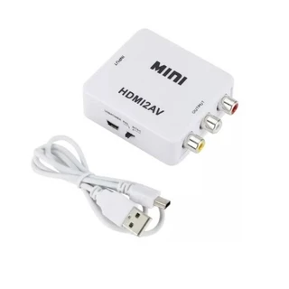 Adaptador Conversor De Vídeo HDMI para AV/RCA ou Vice Versa 1080P