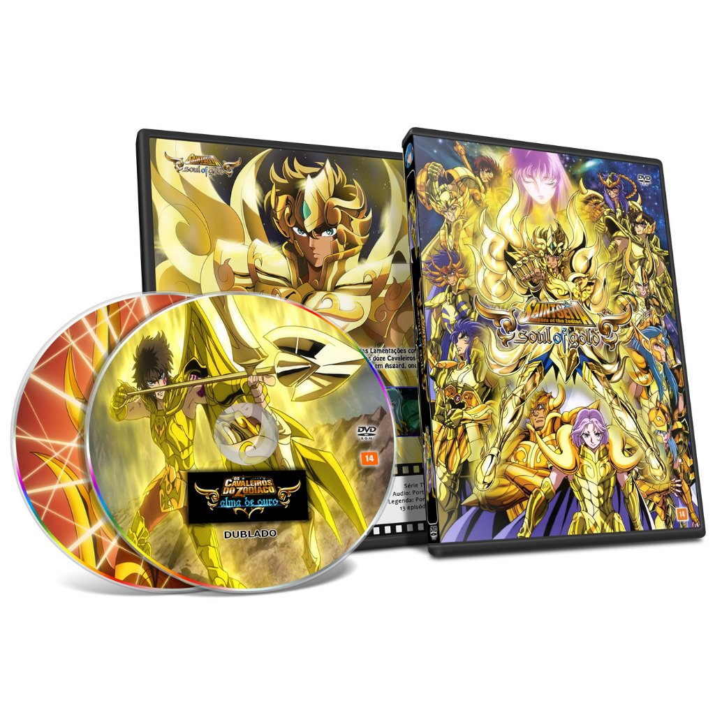 Dvd Saint Seiya Soul Of Gold Alma de Ouro Legendado Dublado | Shopee Brasil