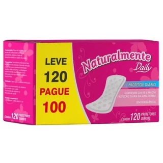 Protetor Diário Naturalmente Daily 120Un Absorvente - Evergreen em Oferta na Shopee