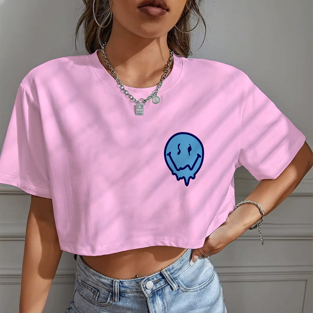 パリコレクション Blusa Cropped Frente Versão Feminina Oversized Estilosa Top トップス