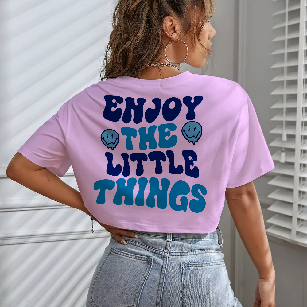 Blusa Cropped Top Estilosa Oversized Feminina Versão Frente