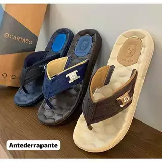 Chinelo masculino cartago egeu Ii e Iii massageador super comfortavel original