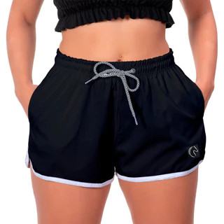 Shorts Feminino Básico Liso Várias Cores Adulto Moda Praia Feminina Uso Casual Treino Academia