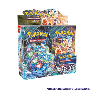 Box Display Pokémon TCG Escarlate E Violeta 7 Coroa Estelar