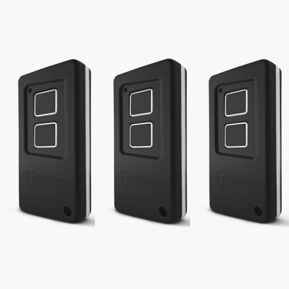 Kit 3 Controle Remoto Web P/ Portao Eletronico 433 Whz Longo Alcance e Fácil Programação Universal