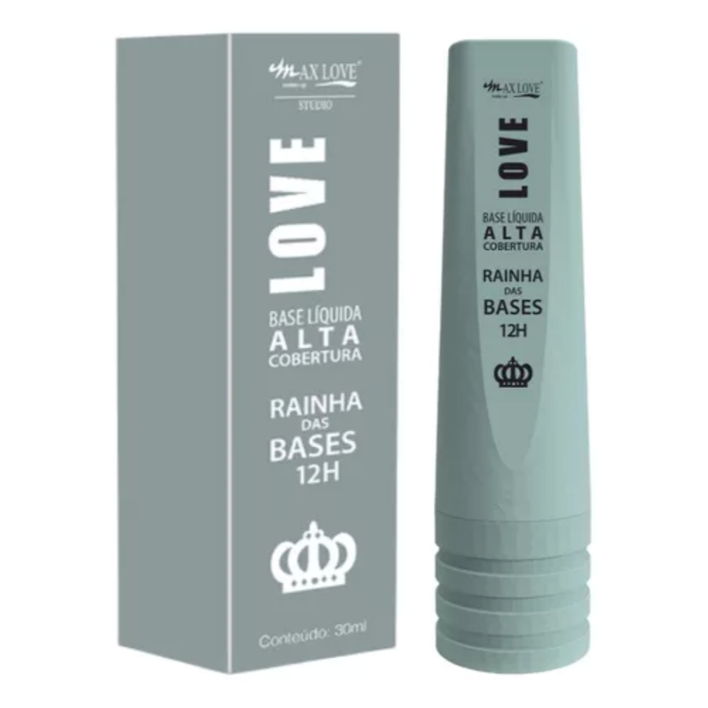Base Líquida Alta Cobertura Rainha das Bases 12H - Max Love | Shopee Brasil