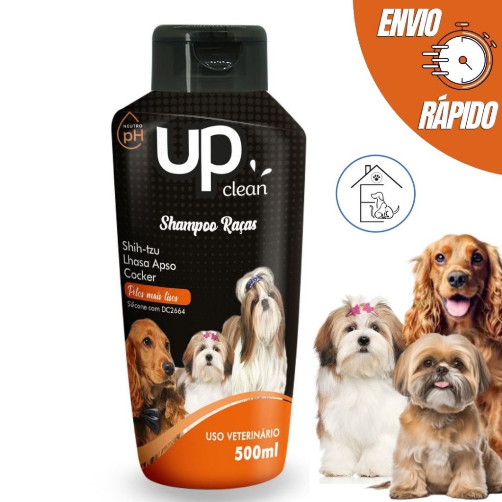 SHAMPOO PARA CACHORRO RAÇAS SHIH TZU/LHASA/COCKER 500ML UP CLEAN ...