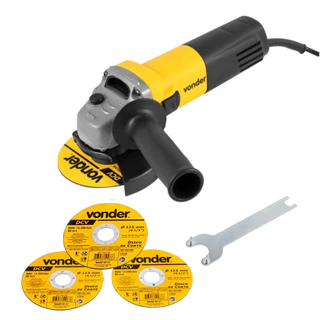Esmerilhadeira Angular 4-1/2" 650w 220v EAV650 + 3 Discos Vonder