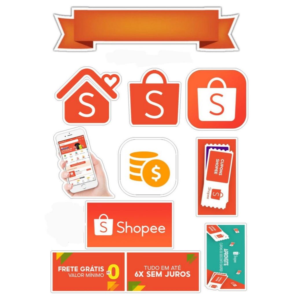 Topper de Bolo Shopee | Shopee Brasil