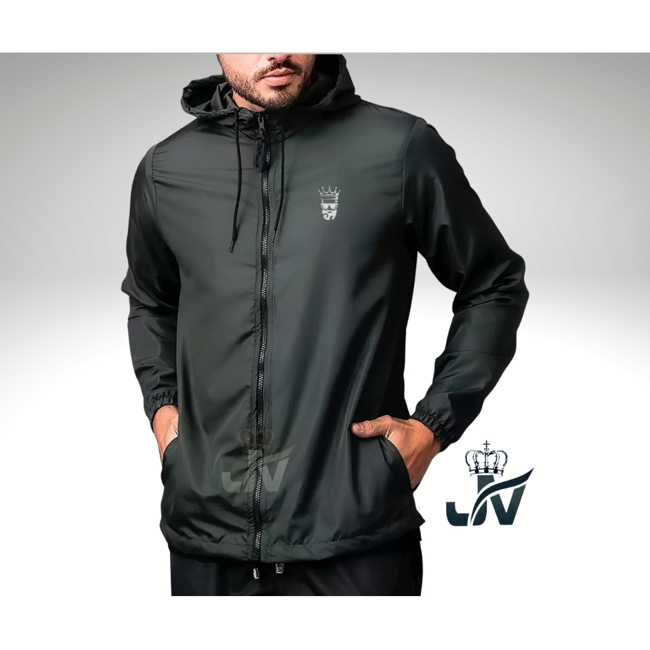 JAQUETA CORTA VENTO KING-MEN semi forrado