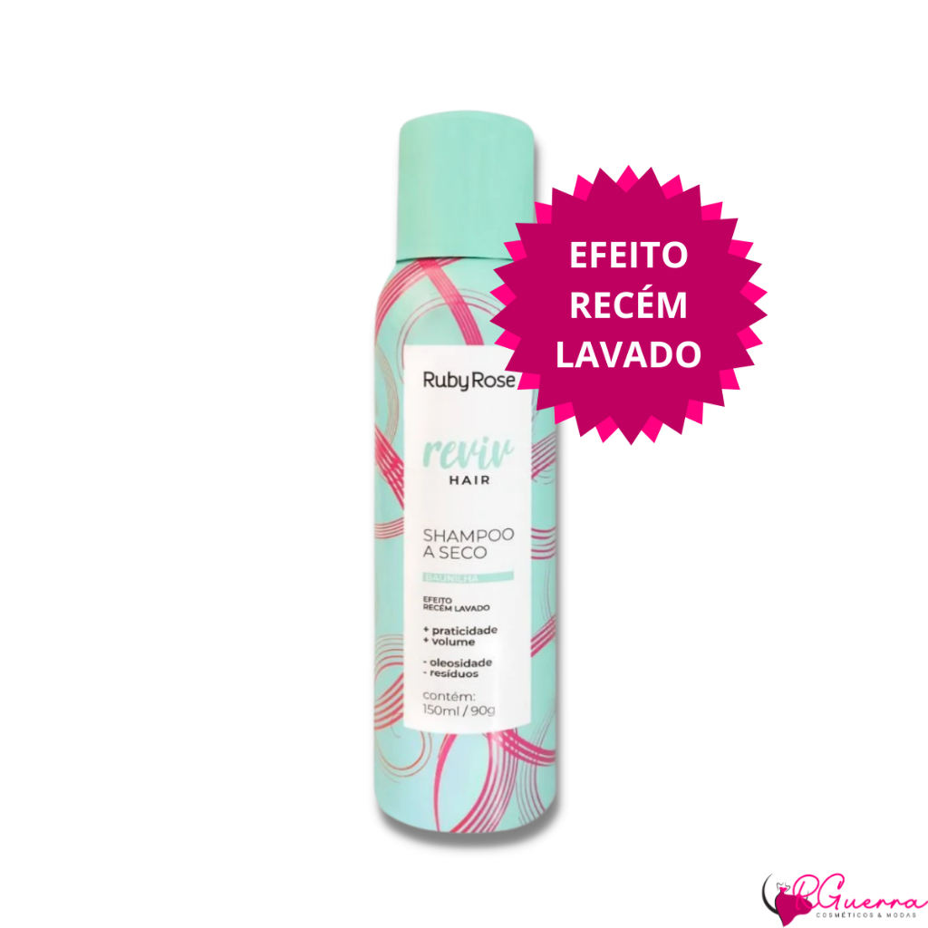 Shampoo A Seco Ruby Rose Reviv Hair Baunilha 150ml | Shopee Brasil