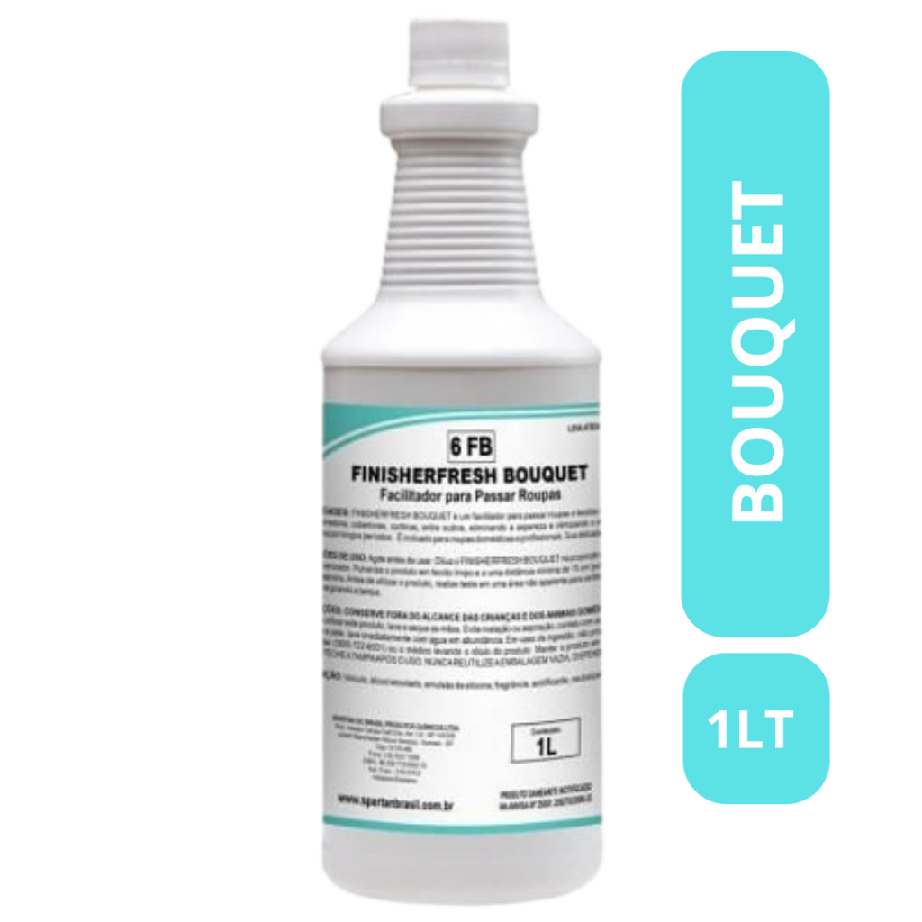 Finisherfresh Bouquet (CHEIRO DE RICO) - Finalizador Odorizador de Roupas e Tecidos 1 Litro Spartanupas