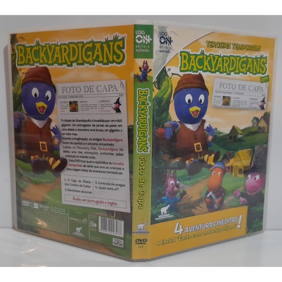 DVD Original da Terceira Temporada Backyardigans em Foto de Capa ...
